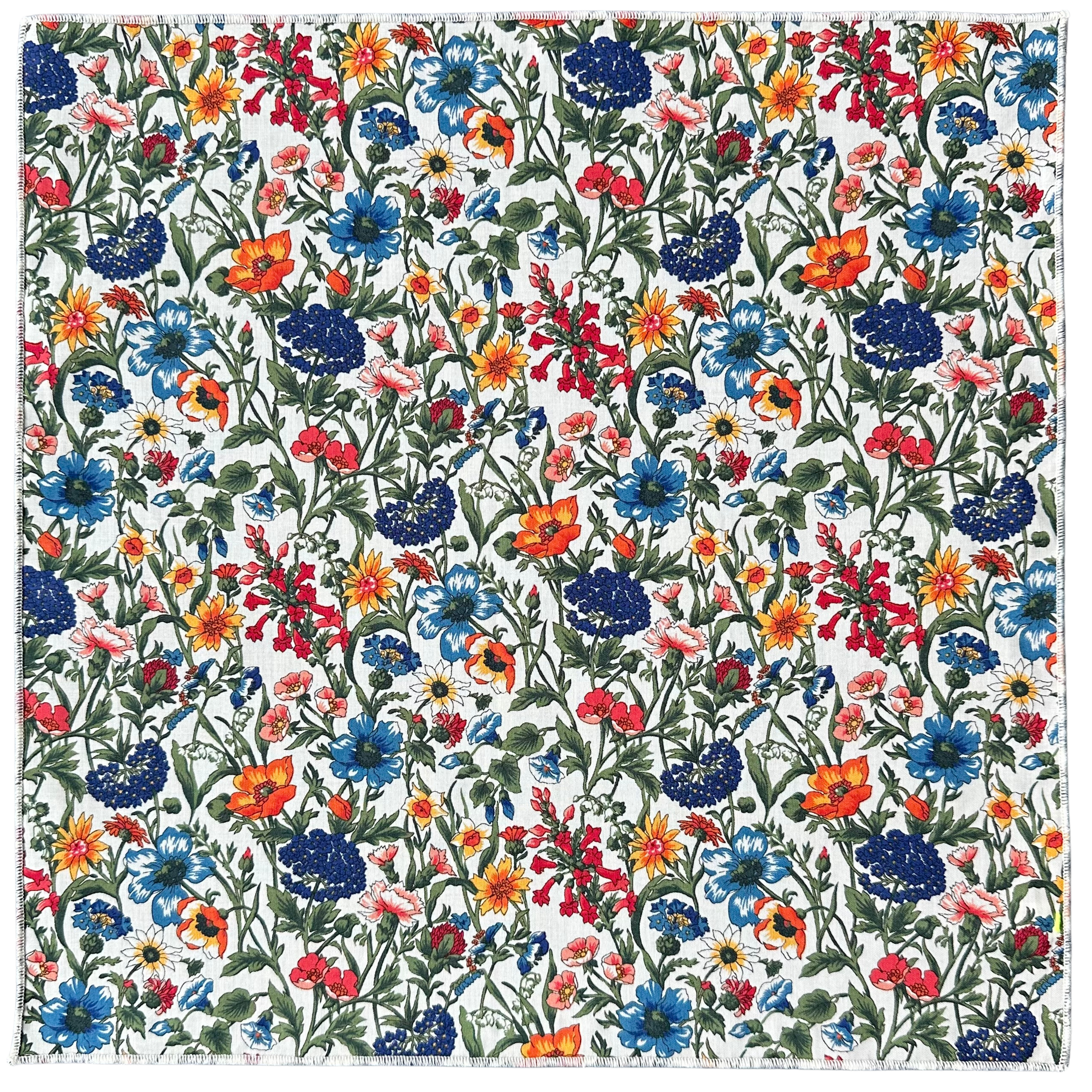 Wildside multicolour floral pocket square made in Canada