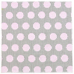 Deco Black, White and Pink Patterned Cotton Pocket Square Made in Canada
