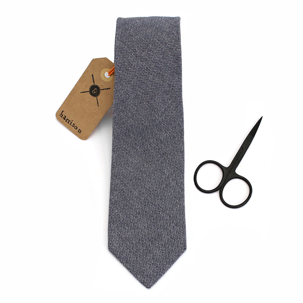 Tangerine Herringbone Necktie main image 0