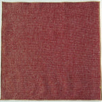 Shimmer Ruby Red Woven Cotton Pocket Square