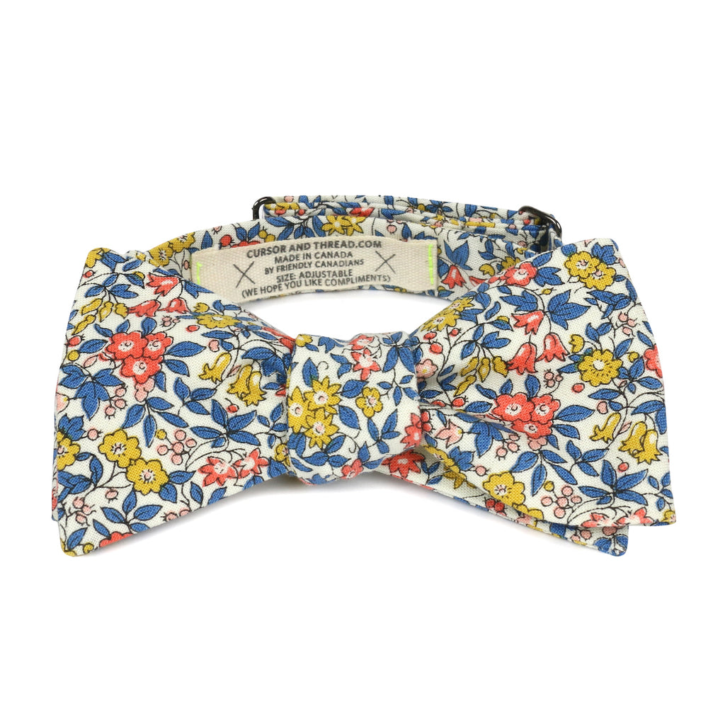 Chatham Floral Bow Tie in Liberty Cotton Made in Canada