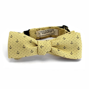 Cortez Anchor Bow Tie in Yellow