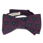 Eddie Fuschia and Black French Cotton Bow Tie Made in Canada by Cursor & Thread