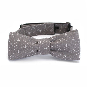 Cortez Anchor Bow Tie in Grey