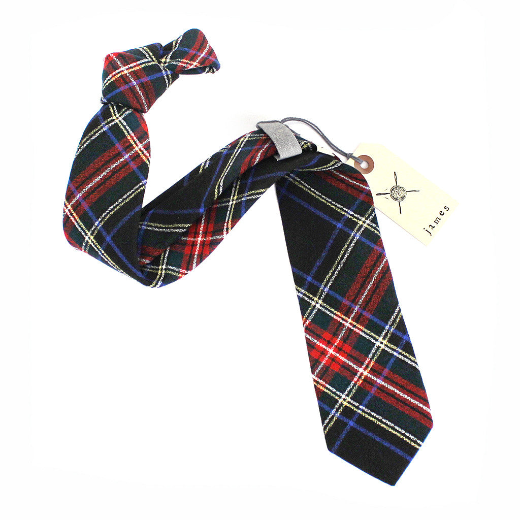 James Plaid Tie