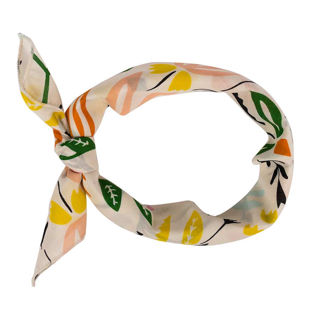 Organic Floral Bandana