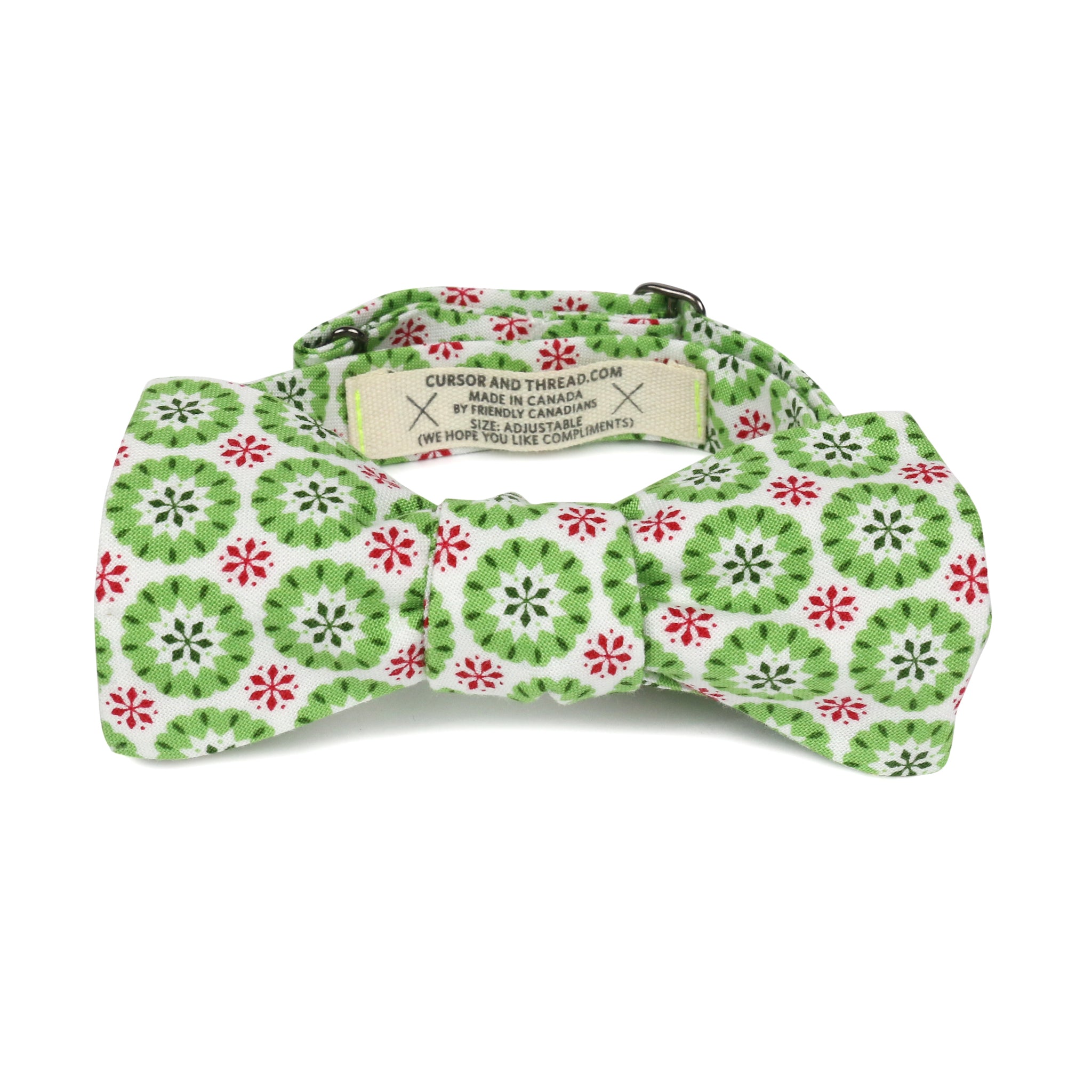 Nordic Snow Cotton Bow Tie Made in Canada