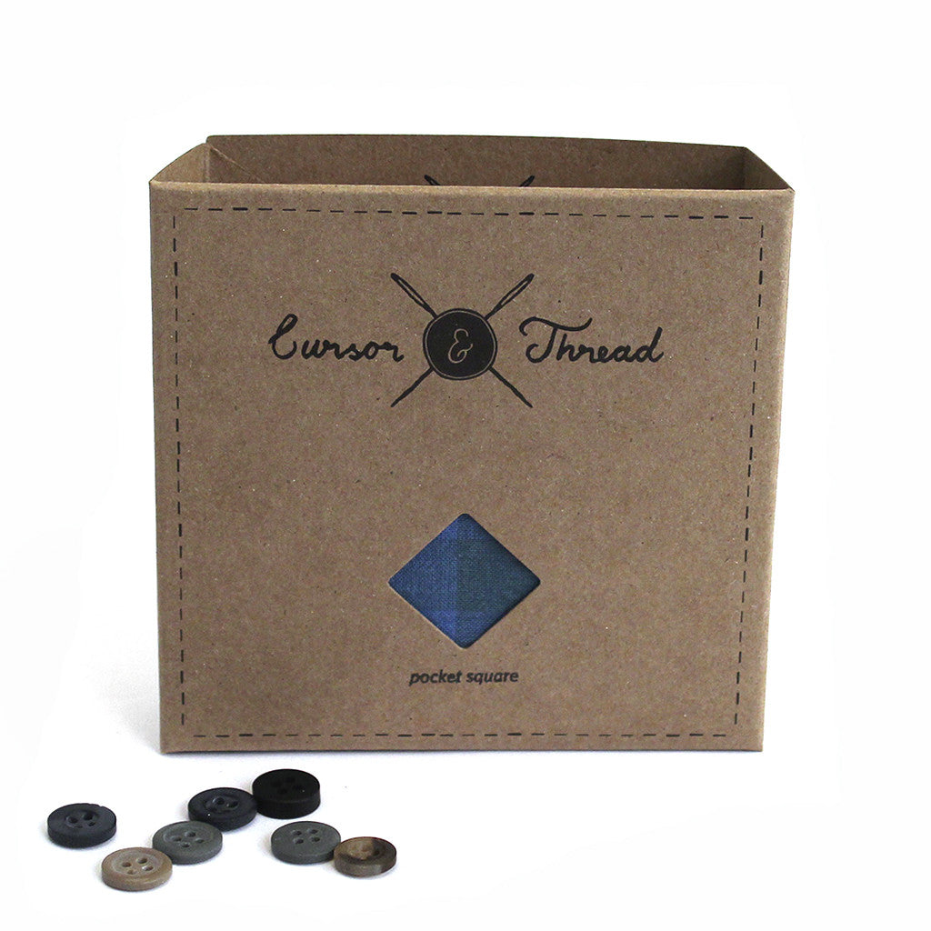 Oak Checkered Pocket Square