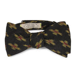 Raya Black and Gold Ikat Bow Tie Made in Canada 