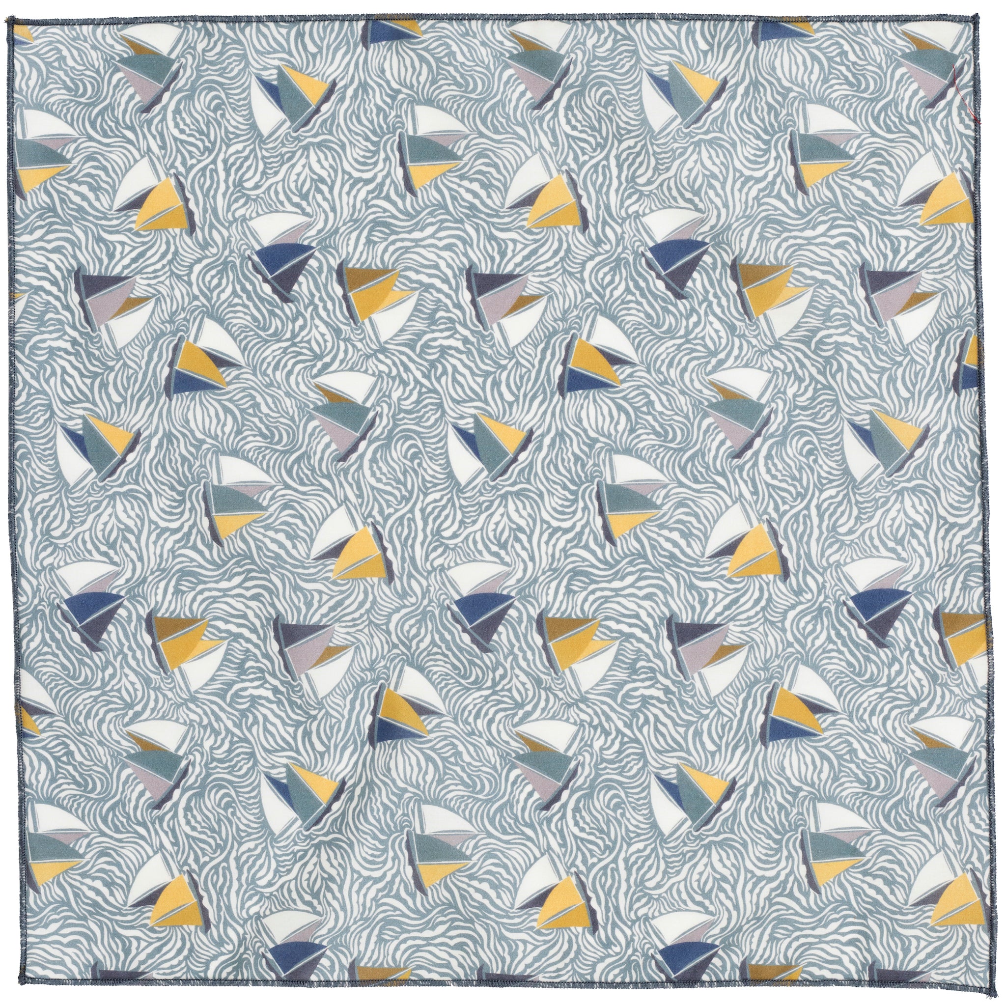 Regatta Sailboat Liberty Cotton Pocket Square Made in Canada