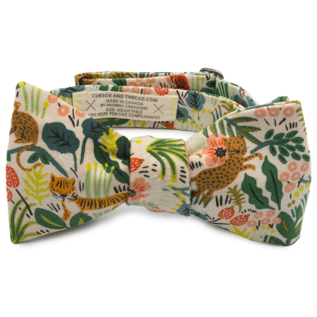 Selva Natural Jungle Japanese Cotton Bow Tie Made in Canada