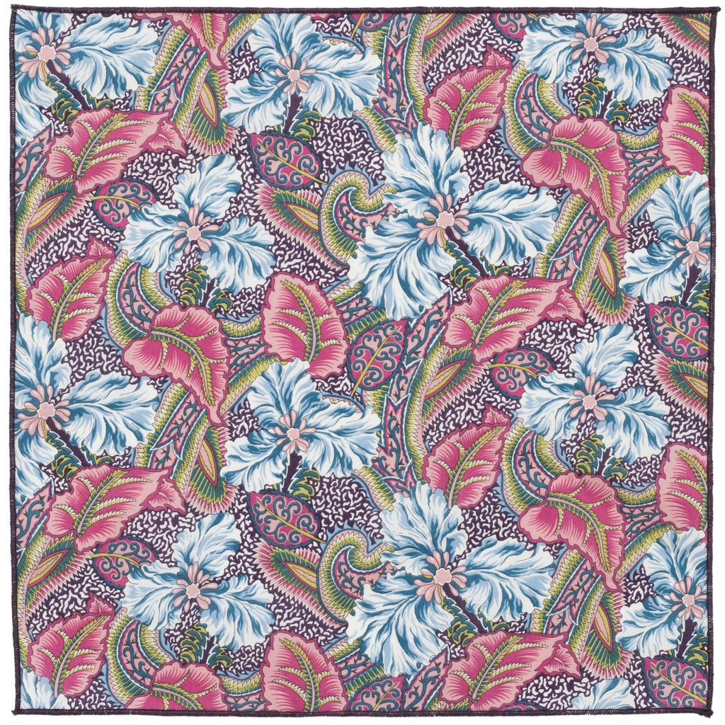 Splendid Liberty Floral Cotton Pocket Square Made in Canada