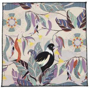 Talisman Bird and Feather Cotton Pocket Square Made in Canada