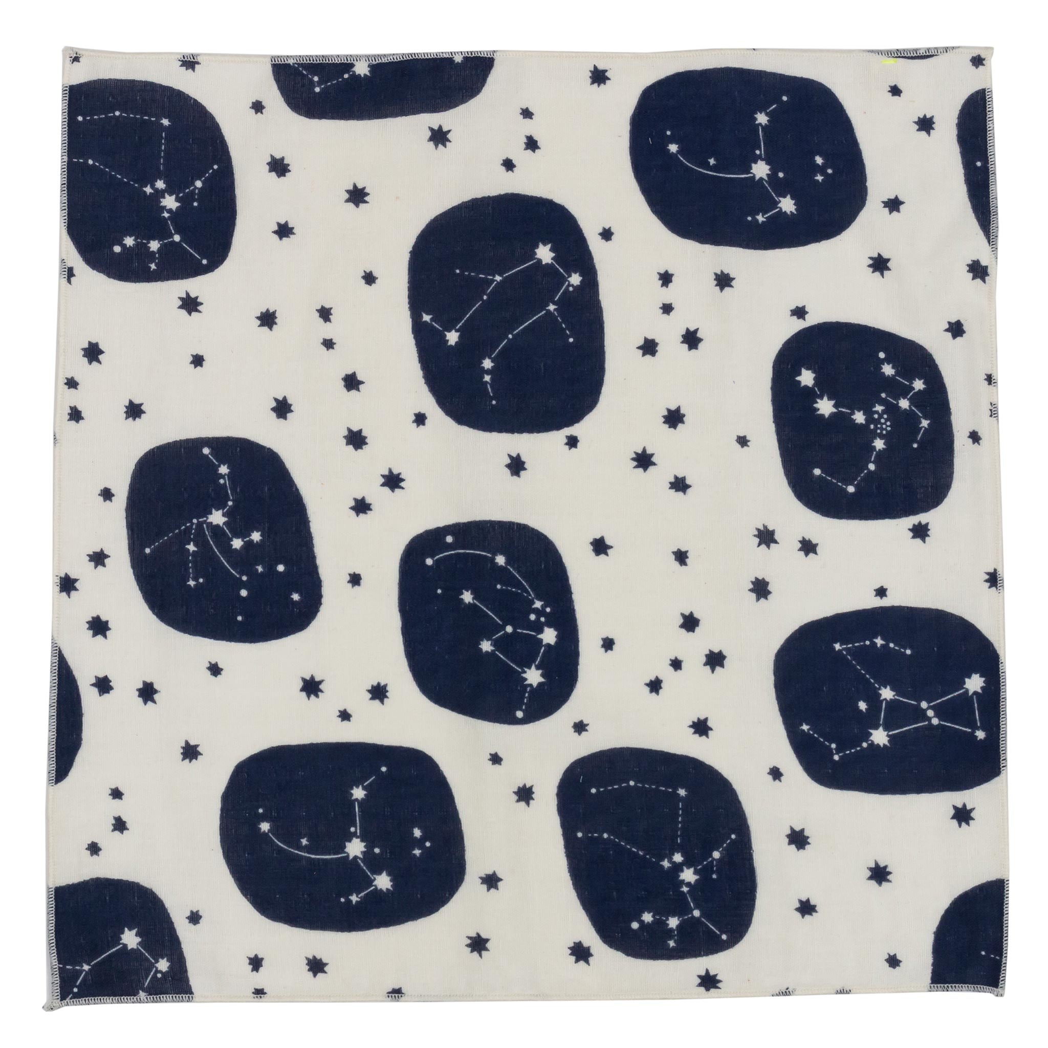 Astro stars Japanese cotton pocket square made in Canada