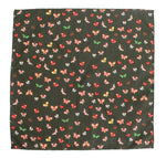 Clay Butterfly Cotton Pocket Square