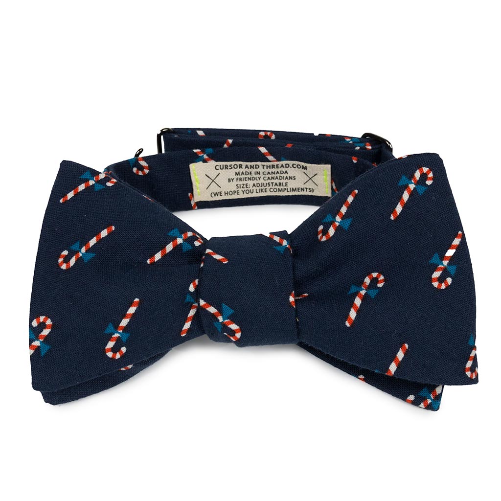 Navy Noël Holiday Bow Tie
