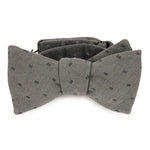 smoke grey reversible bow tie