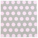 Deco Black, White and Pink Patterned Cotton Pocket Square Made in Canada