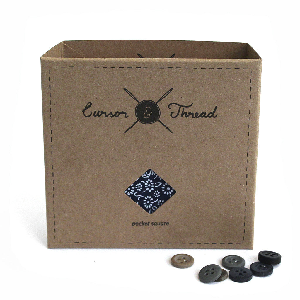 Lakeview Floral Pocket Square
