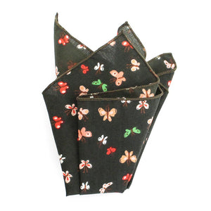 Clay Butterfly Cotton Pocket Square