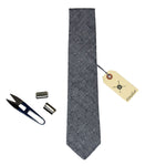 Grey Chambray Necktie