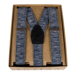 Blue Casual Suspenders