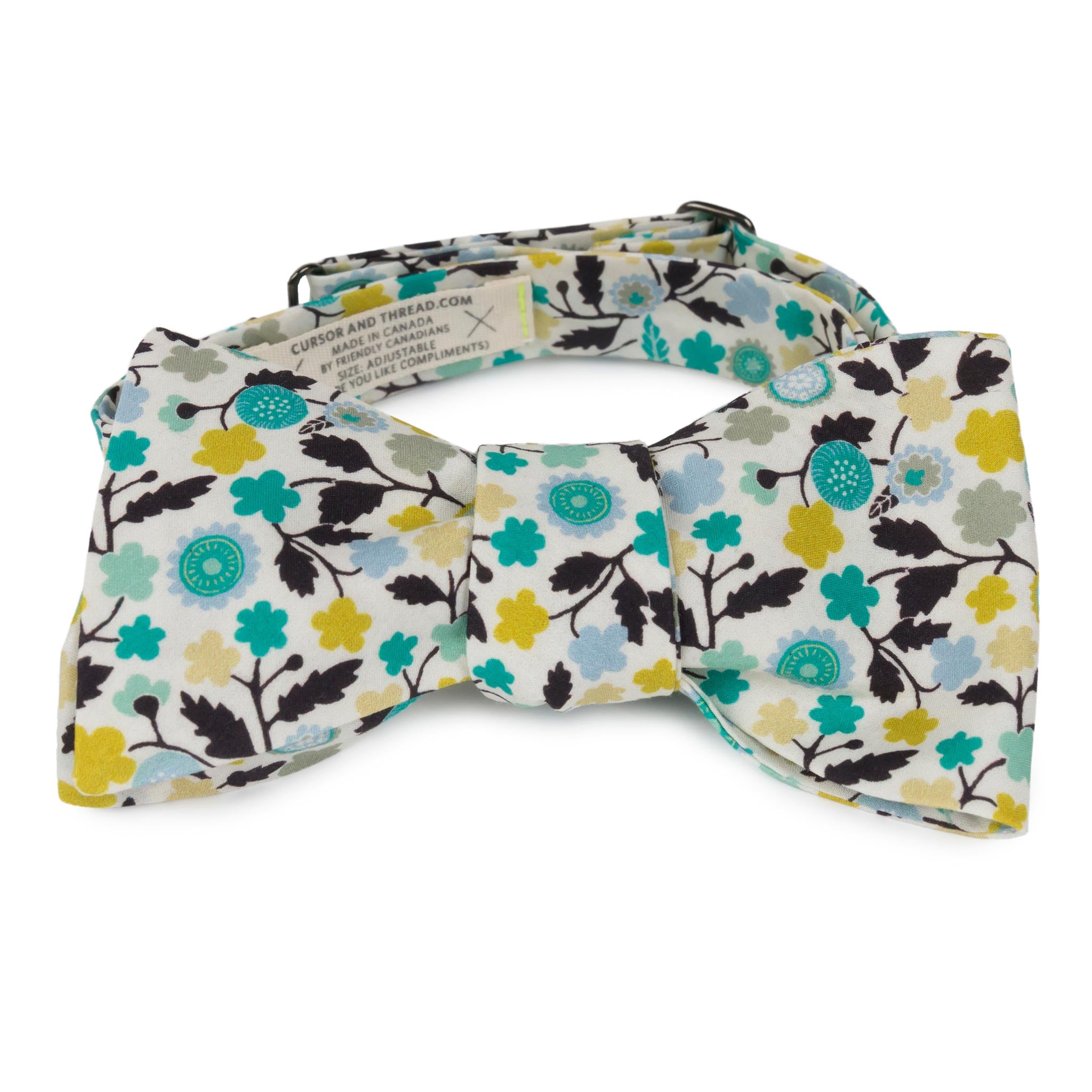 Liberty Floral Oak Bow Tie Made in Canada