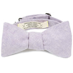Lilac Linen Blend Bow Tie Made in Canada 