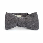 Black Linen Bow Tie