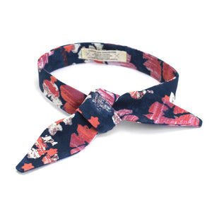 Lux Floral French Knot Bow Tie