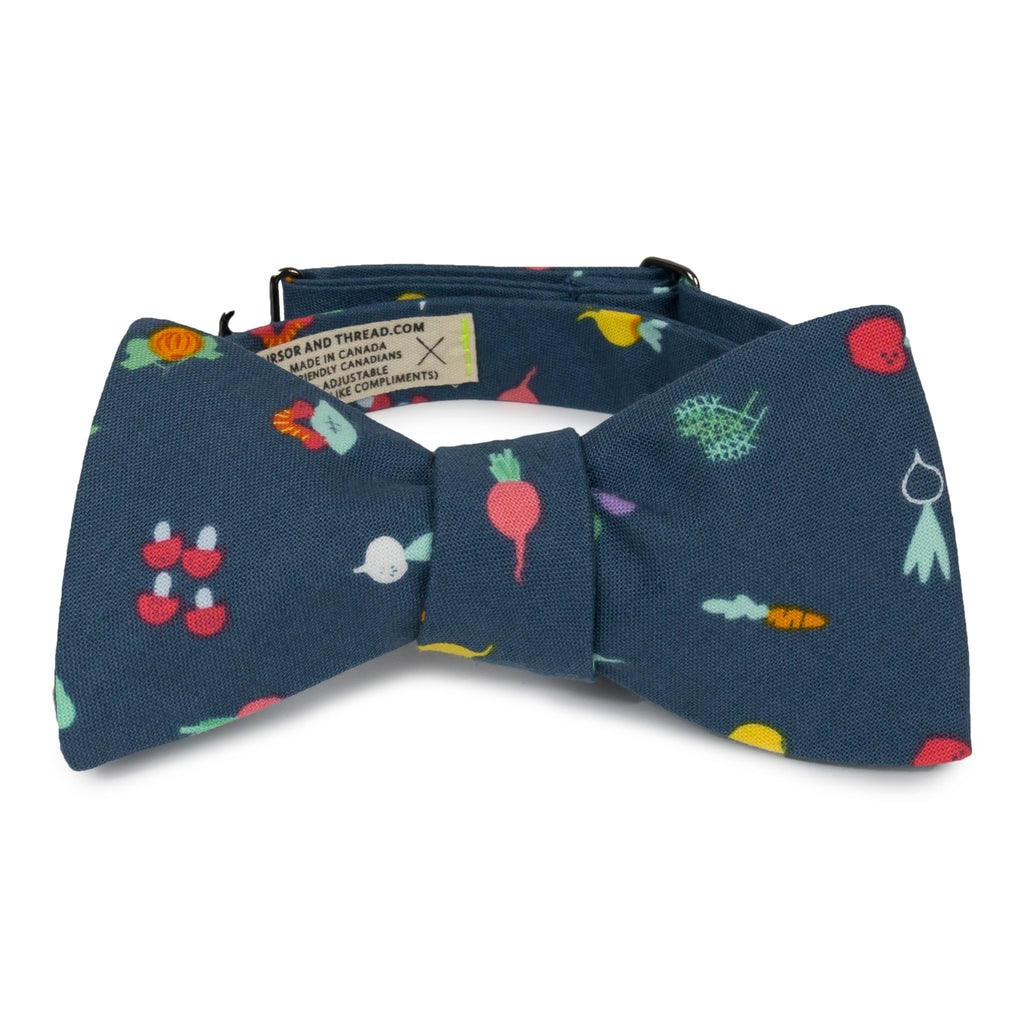 market veggie garden bow tie made in Canada