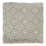 pixel mosaic cotton taupe bandana
