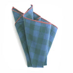 Oak Checkered Pocket Square