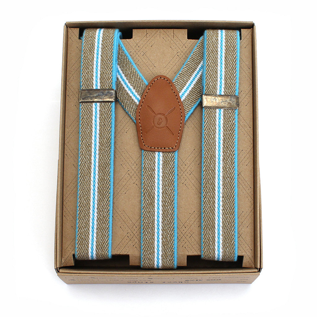 Oliver 1" Arctic Blue Suspenders