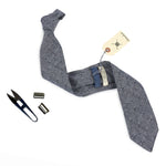 Grey Chambray Necktie