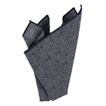 Grey woven pocket square