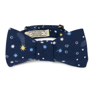 Star Bright Japanese Cotton Bow Tie made in Canada