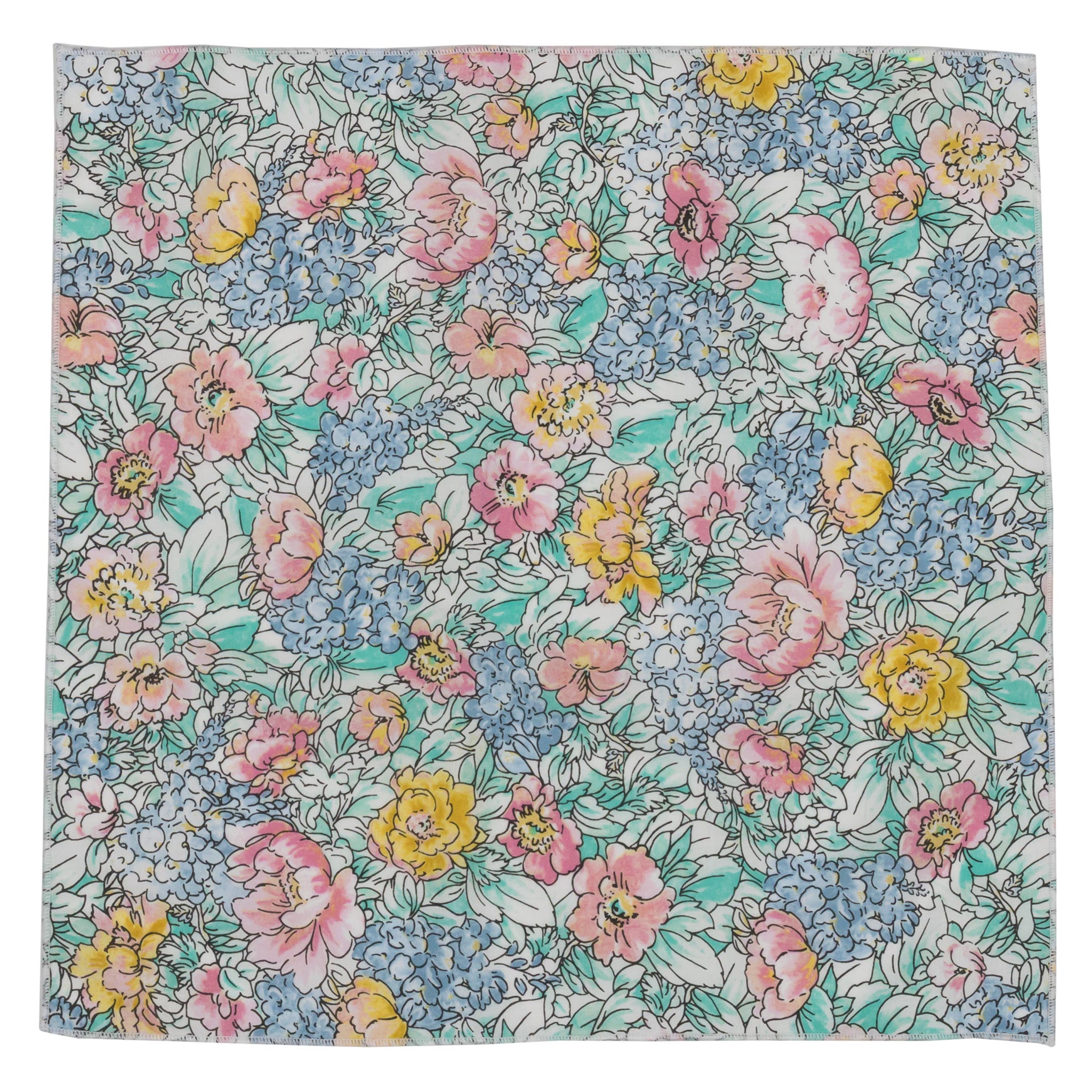 Tait Floral Pocket Square Made in Canada